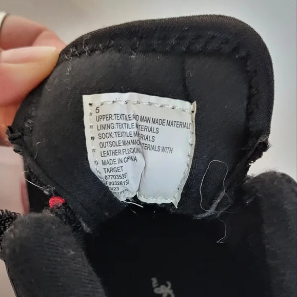 Cat & Jack Toddler Boys NWT Black Jordie Basketball High Top Sneakers Size 5T - Picture 11 of 12